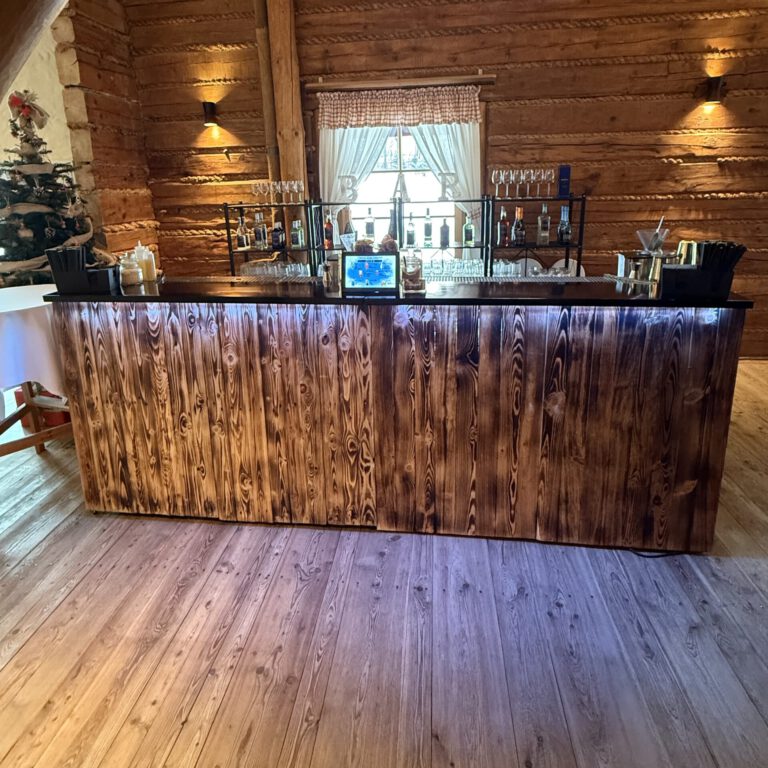 Mobilny bar Opalane Drewno — DrinkBarGroup