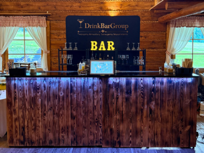 Mobilny bar Opalane Drewno — DrinkBarGroup